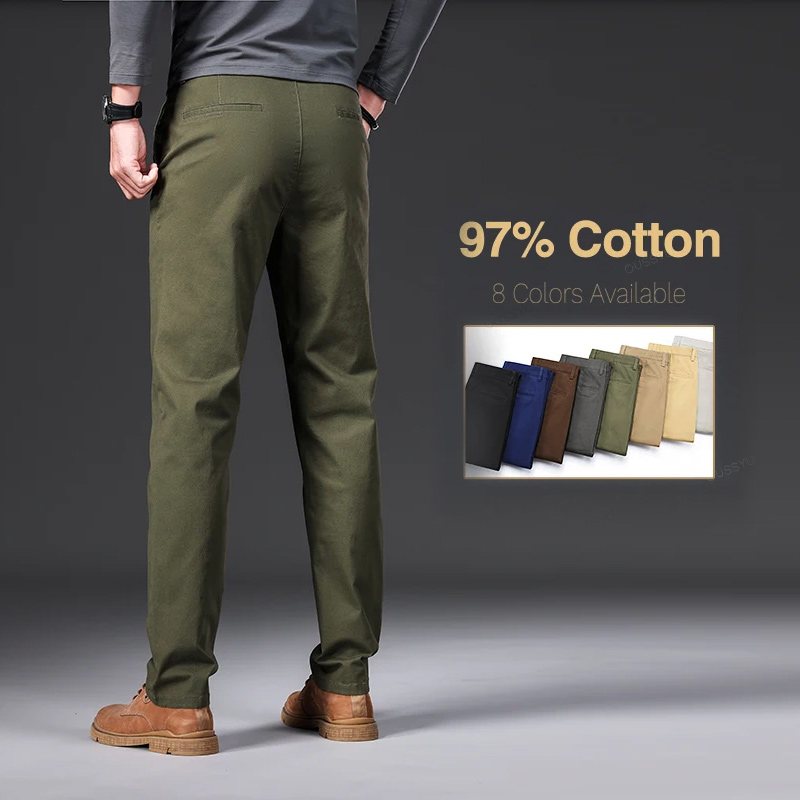 Chino Pants Men - بنطلون رجالي عالي الجودة 97% قطن،