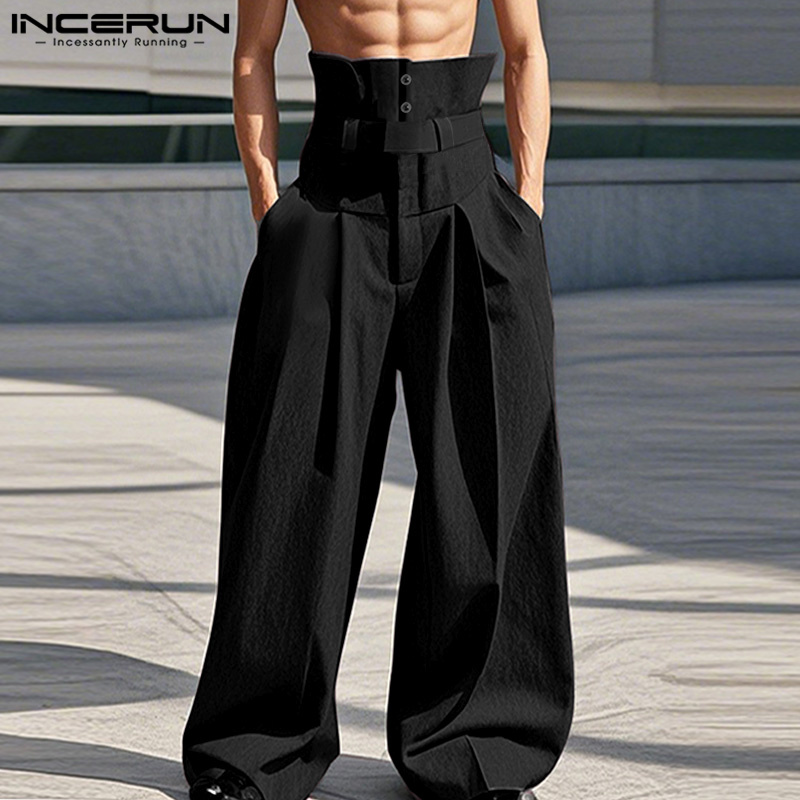 Chino Pants Men - INCERUN 2025 بنطلون على الطراز الأمريكي
