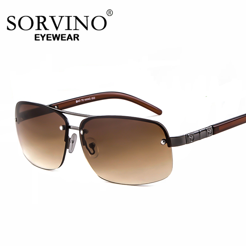 Men'S Fashion Zara - نظارات شمسية SORVINO للرجال بنصف إطار