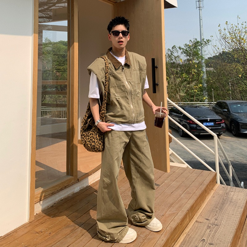 Mens Fashion Denim - سترة دنيم رجالية بتصميم عصري من