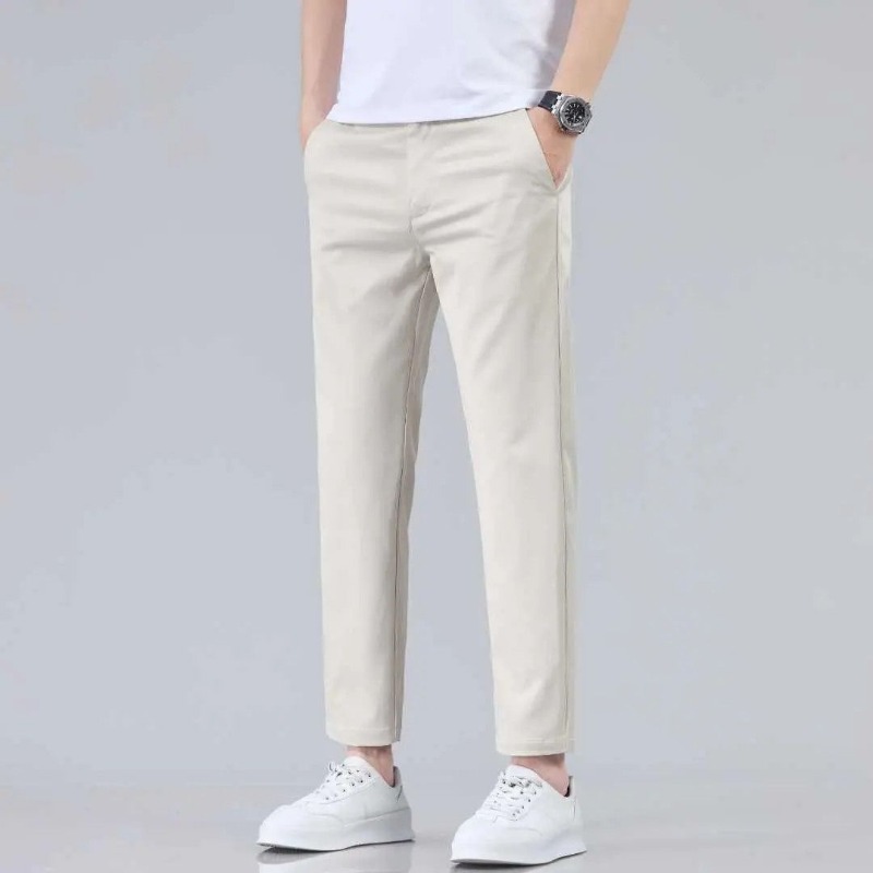 بنطلون رجالي كاجوال بخصر متوسط - مراجعة Chino Pants Men وسعره