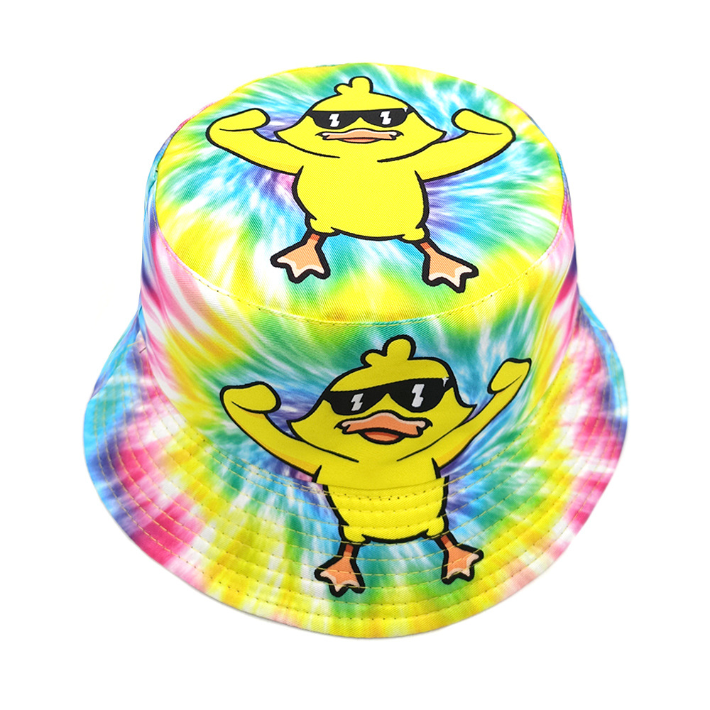 قبعة دلو بطبعة بطة كرتونية مضح - مراجعة Mens Fashion Bucket Hat وسعره