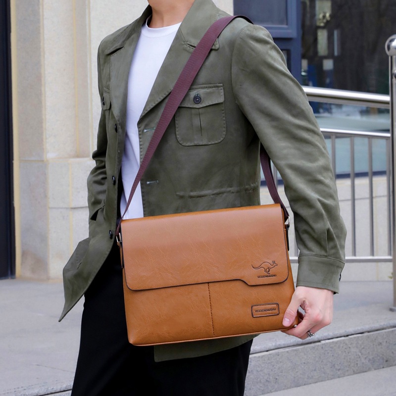 حقيبة كتف الأعمال لباد بو الجل - مراجعة Fashion Harness Men وسعره