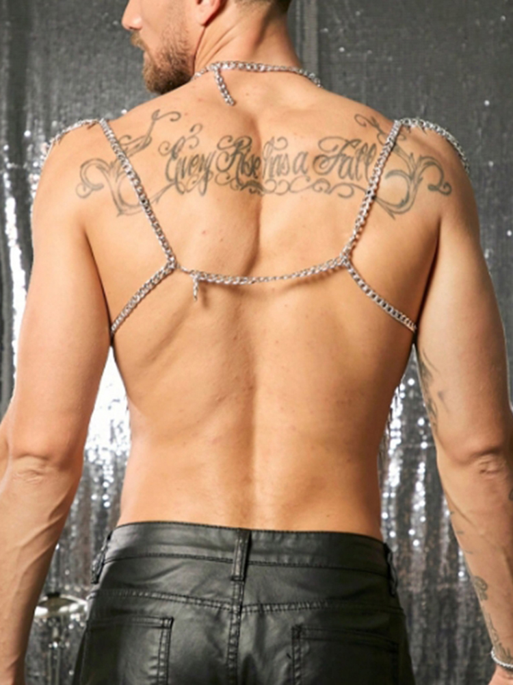 شرابات سلسلة الجسم الكتف مثير  - مراجعة Fashion Harness Men وسعره