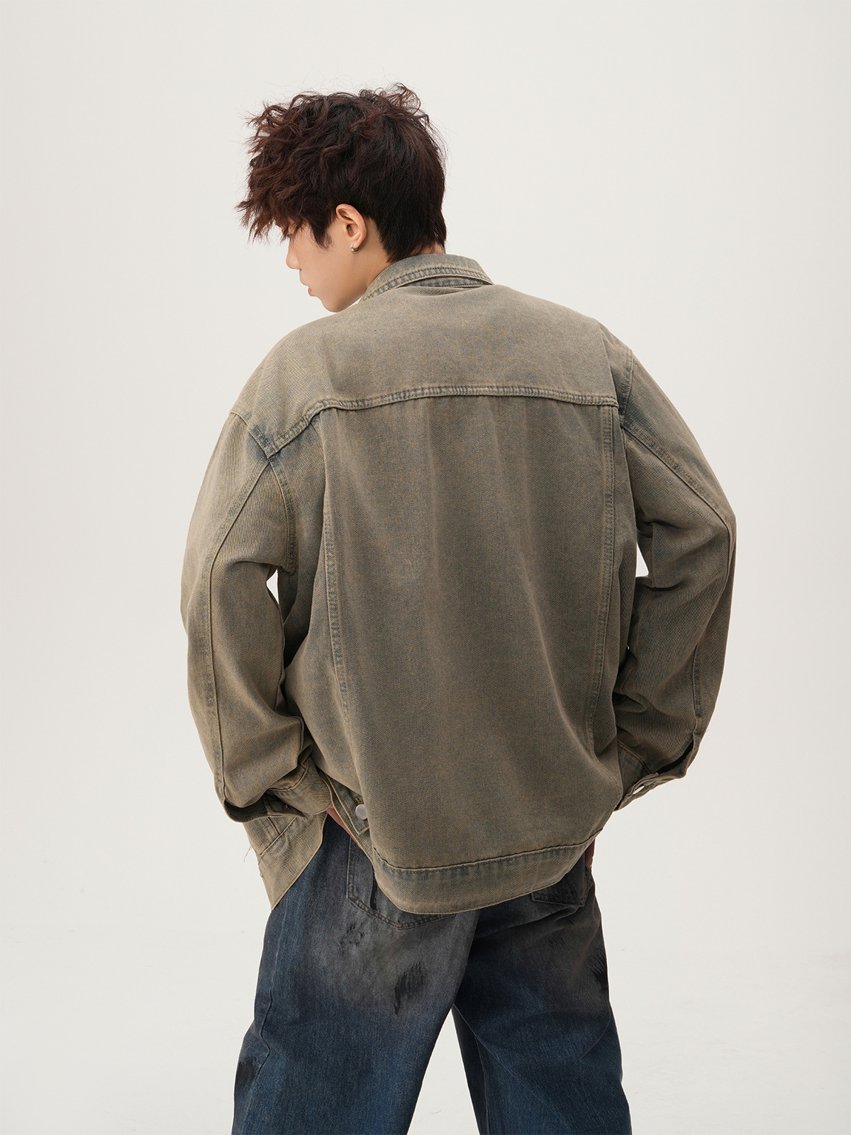جاكيت دنيم ممزق على الطراز الأ - مراجعة Mens Fashion Denim وسعره