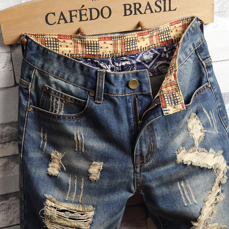 شورت جينز ممزق للرجال بأسلوب ا - مراجعة Mens Fashion Denim وسعره