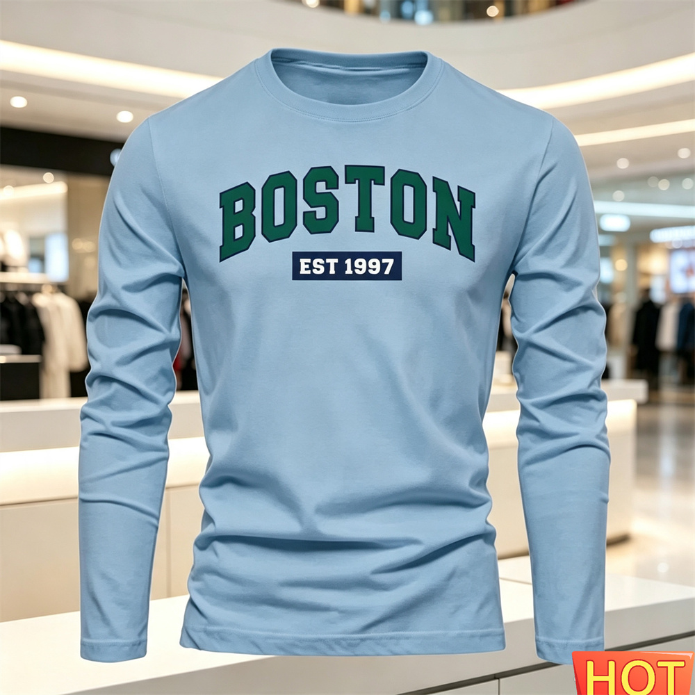 تي شيرت رجالي بأكمام طويلة للخ - مراجعة Men'S Tops Fashion وسعره