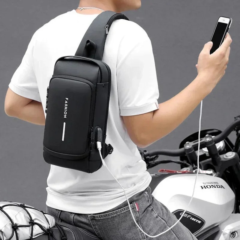 حقيبة صدر رجالية مضادة للسرقة، - مراجعة Fashion Harness Men وسعره