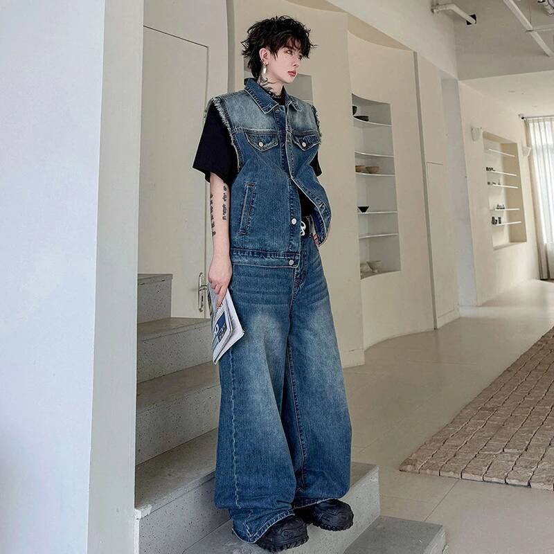 LUZHEN 2026 أطقم صيفية من قطعت - مراجعة Mens Fashion Denim وسعره