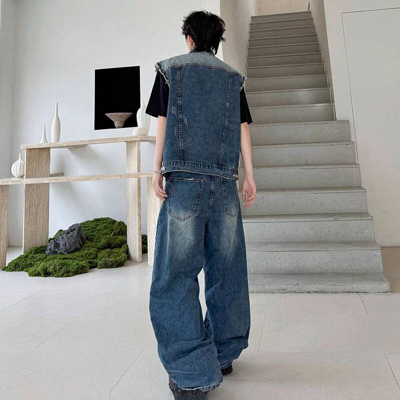 LUZHEN 2026 أطقم صيفية من قطعت - مراجعة Mens Fashion Denim وسعره