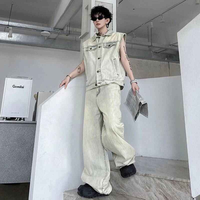 LUZHEN 2026 أطقم صيفية من قطعت - مراجعة Mens Fashion Denim وسعره