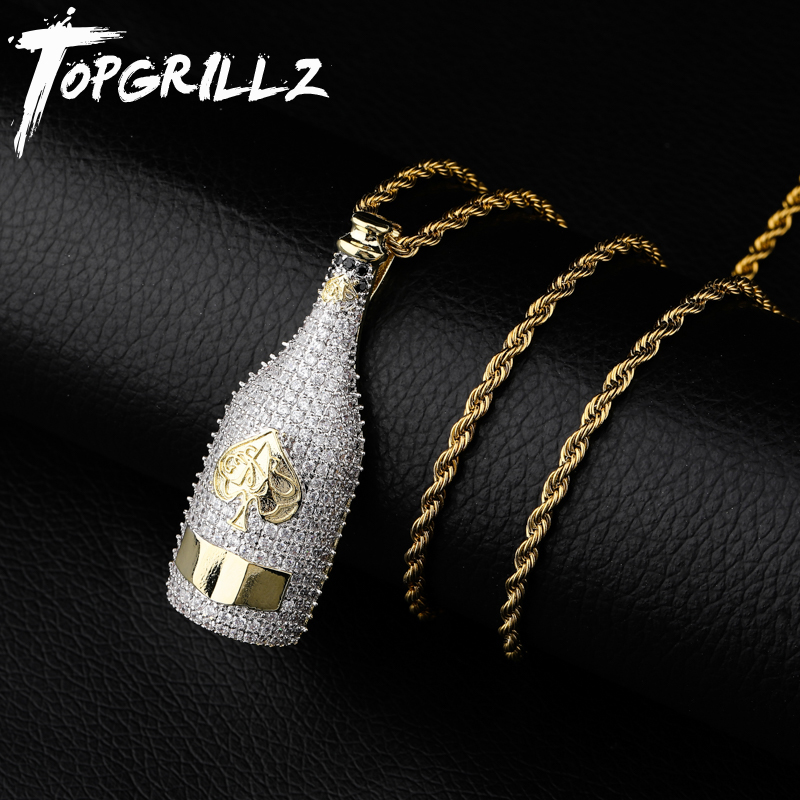 TOPGRILLZ-قلادة من الزركونيا ا - مراجعة Fashion Men Vogue وسعره
