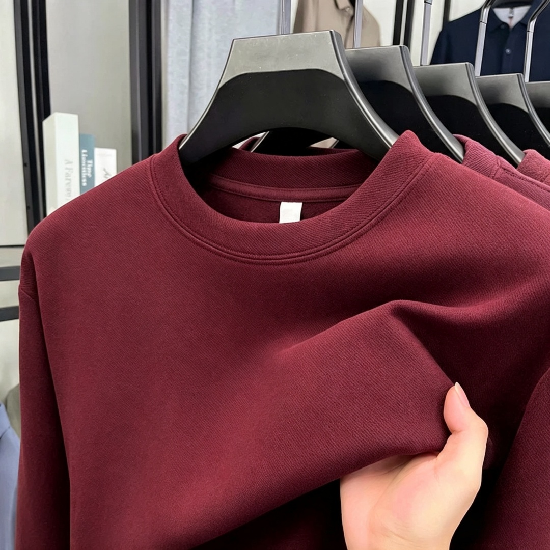 قميص رجالي طويل الأكمام برقبة  - مراجعة Men'S Tops Fashion وسعره