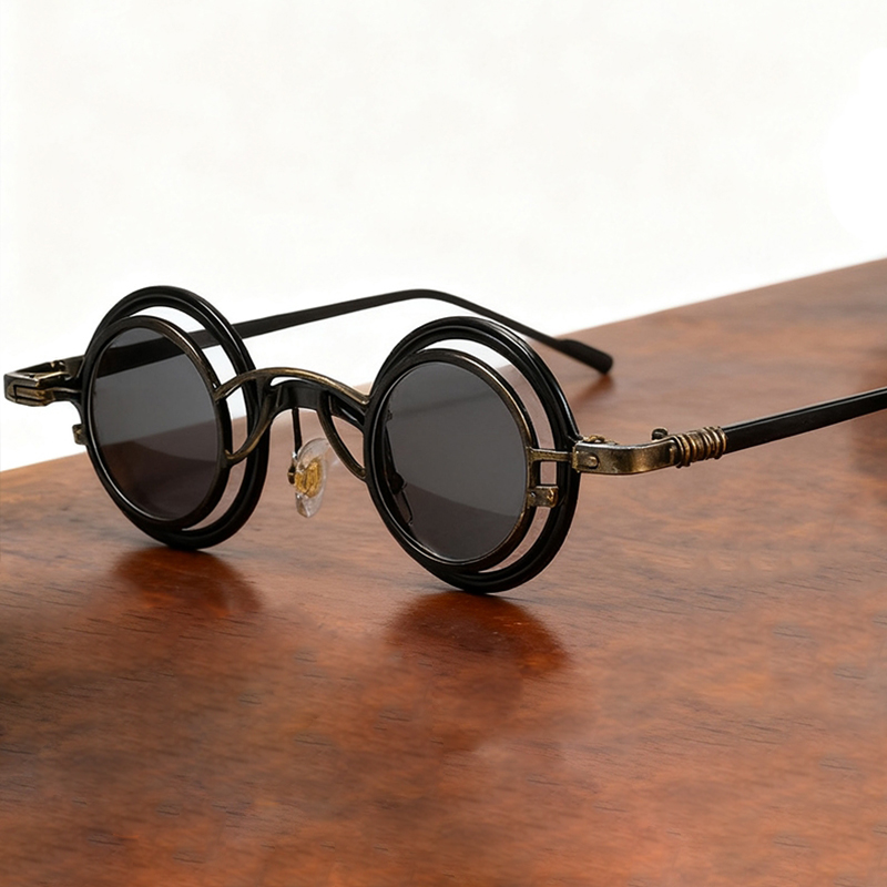 المعادن استدارة فاسق النظارات  - مراجعة Fashion Men Vogue وسعره