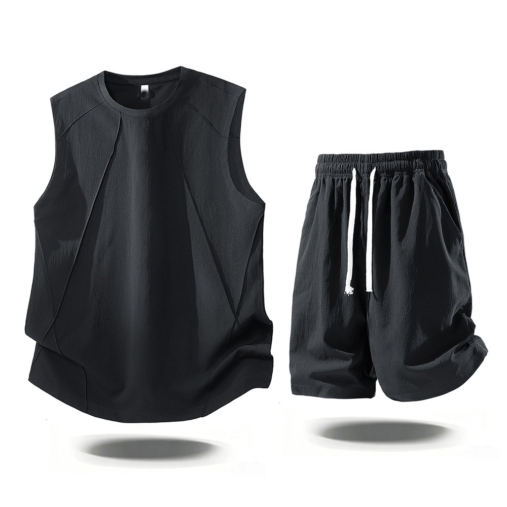 طقم رجالي كاجوال من قطعتين لصي - مراجعة Men'S Tops Fashion وسعره