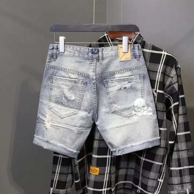 بنطلون جينز رجالي صيفي قصير مم - مراجعة Mens Fashion Denim وسعره